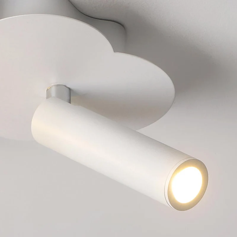 Ceiling Light with Spotlight Minimalist Cloud, White