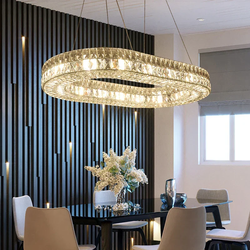 Zeitgenössische LED-Deckenleuchte in Gold – Oralya