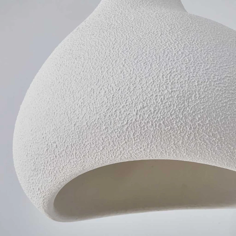 Pendant Light Japanese Wabi-Sabi Irregular Shape, White / Beige