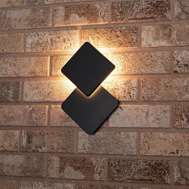 Außenleuchte mit Lichtquelle – Wandleuchte – 1200 lm, 2700 K – Grau