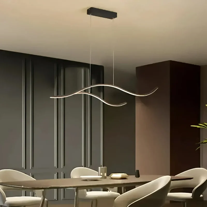 Moderne Pendelleuchte im Wellen Design für Esszimmer
