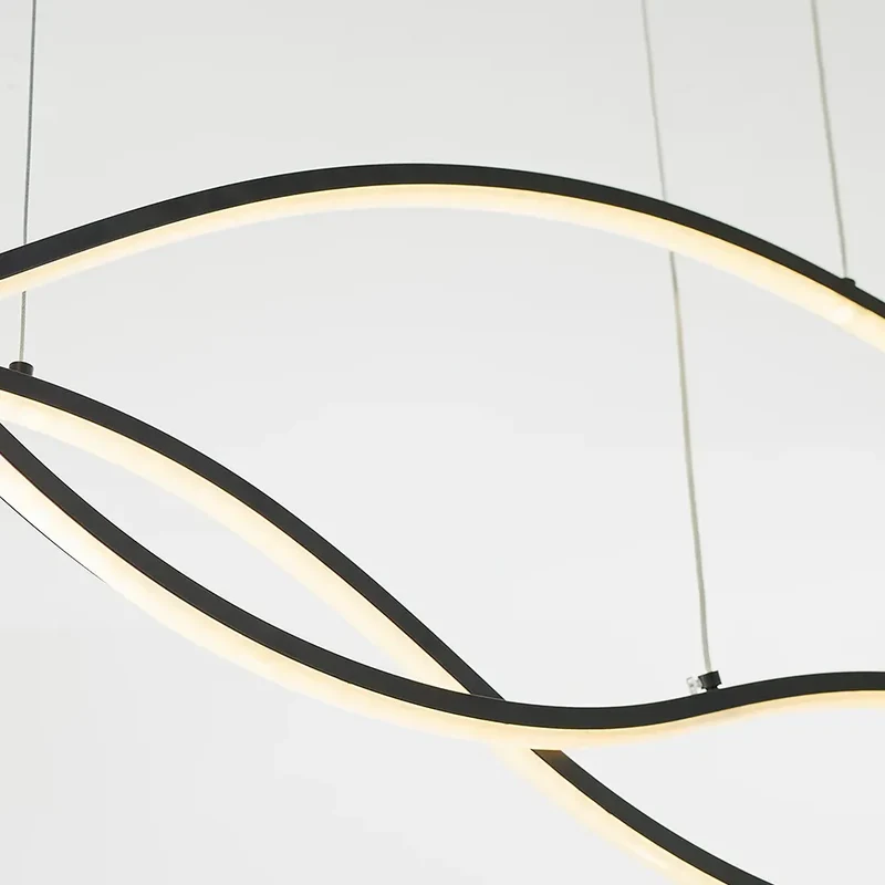 Moderne Pendelleuchte im Wellen Design für Esszimmer