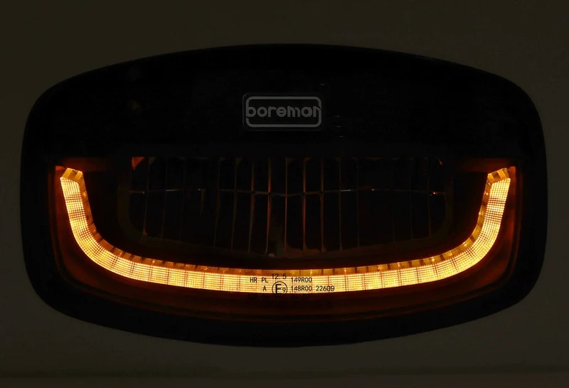 Boreman Phantom Dark LED Jumbo-Fahrscheinwerfer mit gelbem/weißem Positionslicht