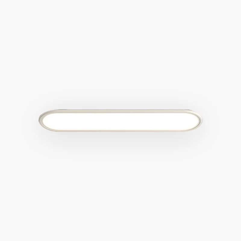 Flush Mount Ceiling Light LED Modern Rounded Rectangle, White