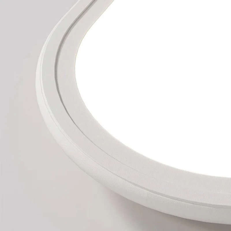 Flush Mount Ceiling Light LED Modern Rounded Rectangle, White