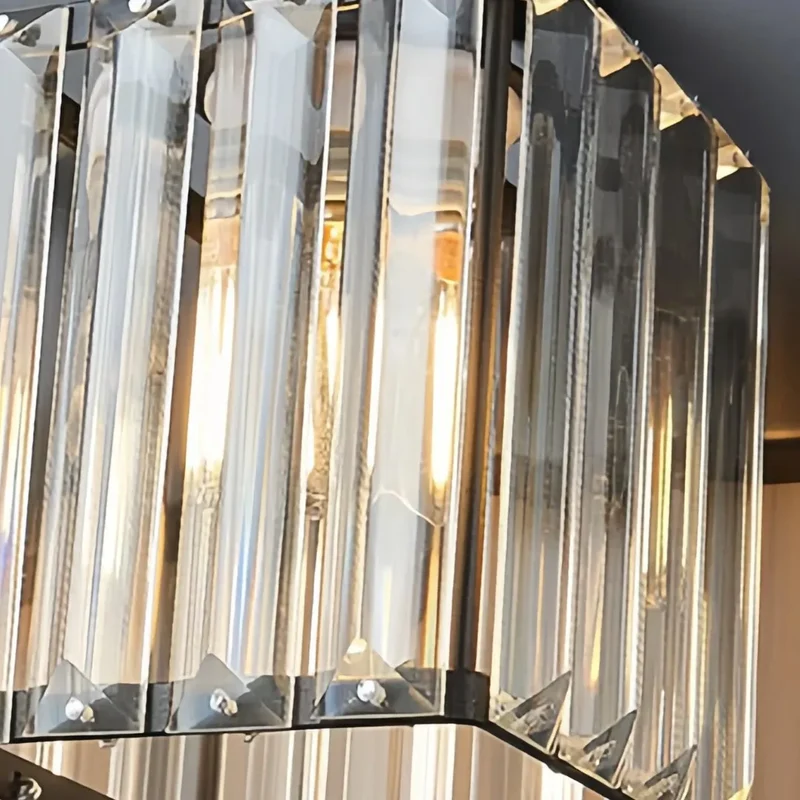 LED Badezimmer-Wandleuchte mit Kristall-Lampenschirm, IP44