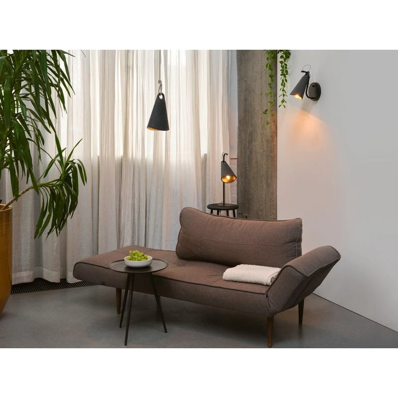 OSRAM Decor Bell Tischleuchte E27 Schwarz, Tischlampe, Metall, PCR, mit flexibel einstellbarem Leuchtenschirm