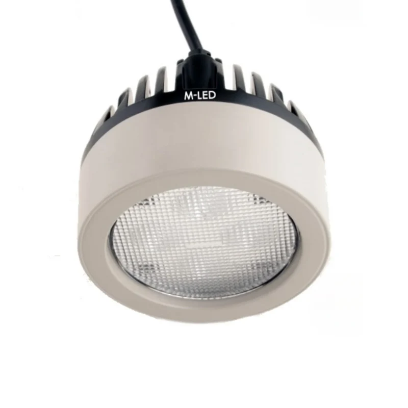 Rundes LED-Arbeitslicht im John Deere-Stil, grau, 40 W/4000 Lumen