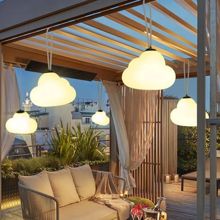 LED-Hängeleuchte aus Metall und Acryl für Garten – Metacryl