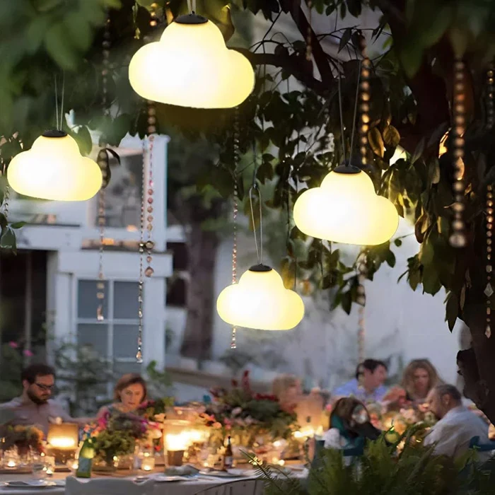 LED-Hängeleuchte aus Metall und Acryl für Garten – Metacryl
