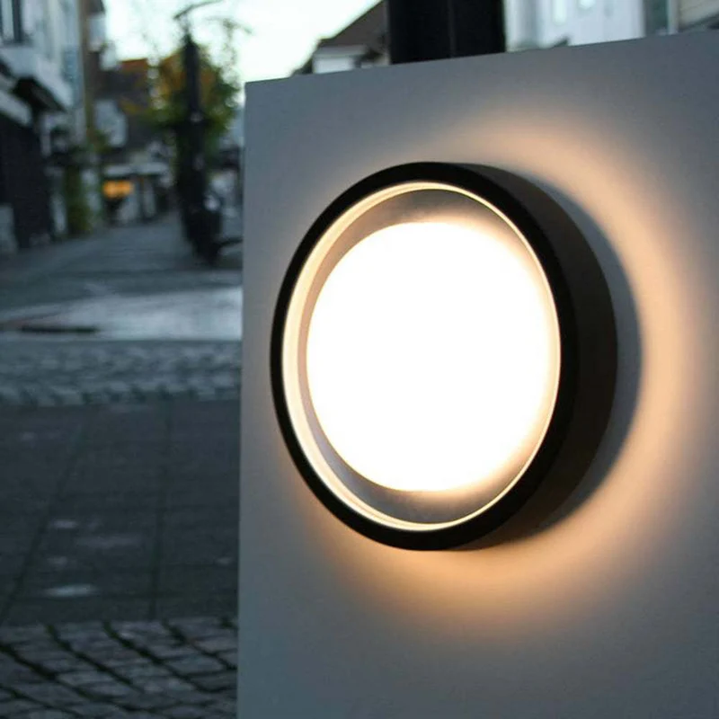 Runde Wand- und Deckenleuchte aus Aluminium – Ciralux
