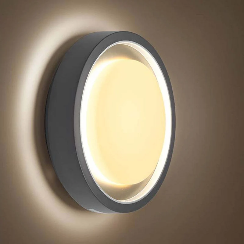 Runde Wand- und Deckenleuchte aus Aluminium – Ciralux