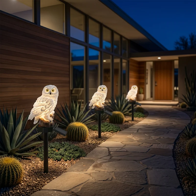 Solarlampe für Außen in Eulenform – Owlenza
