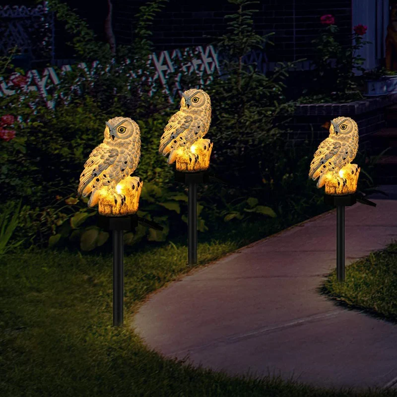 Solarlampe für Außen in Eulenform – Owlenza