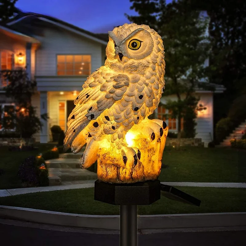 Solarlampe für Außen in Eulenform – Owlenza