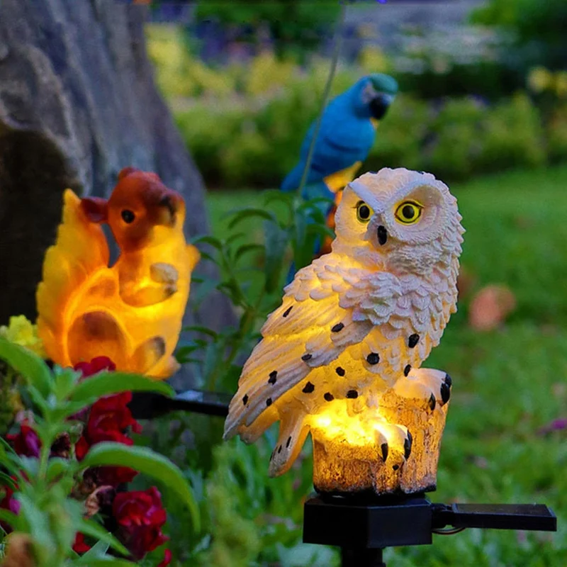 Solarlampe für Außen in Eulenform – Owlenza
