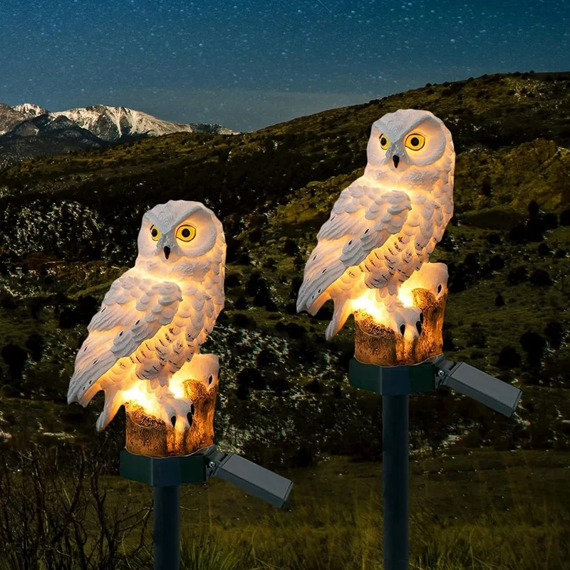 Solarlampe für Außen in Eulenform – Owlenza