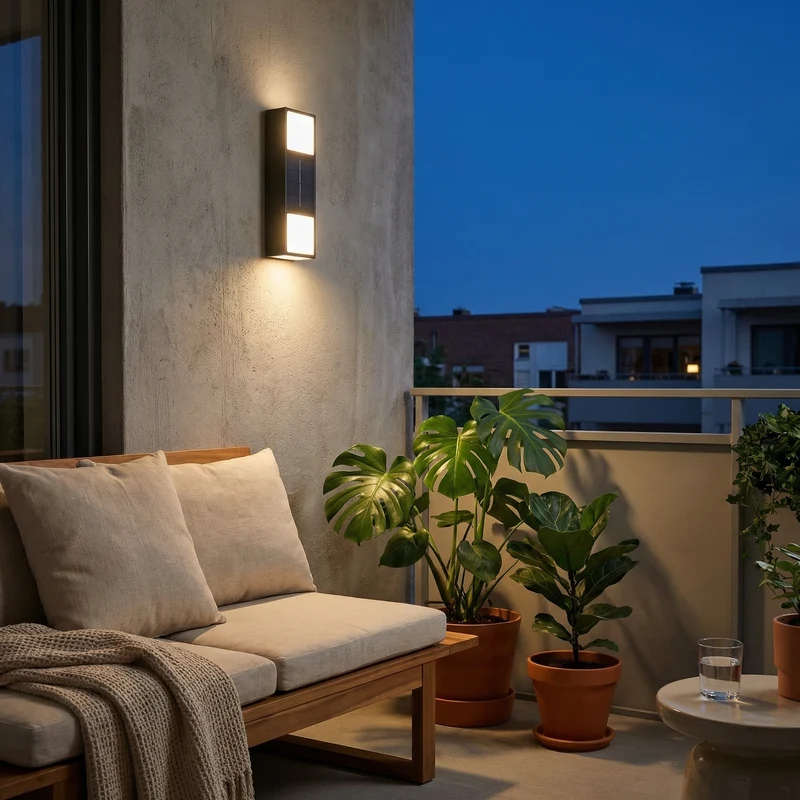 Solar-Wandleuchte mit Up & Down Effekt – Noxis