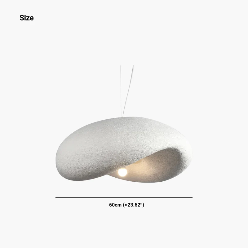 Pendant Light Simple Wabi-Sabi Handmade, White