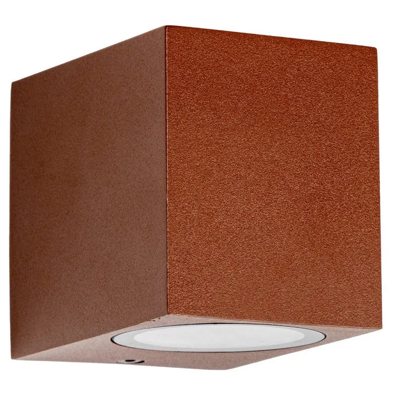 LED Wandleuchte GU10 max. 35W IP44 Rostfarben - LED's Light