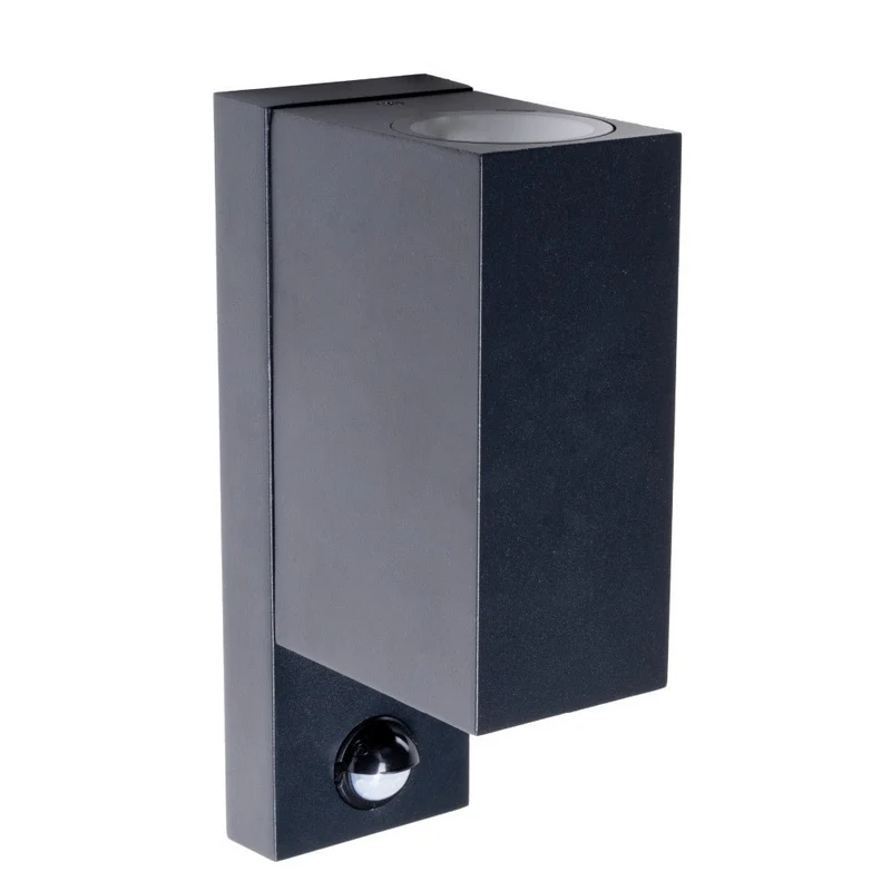 LED Wandleuchte GU10 H 220mm IP44 Schwarz - LED's Light