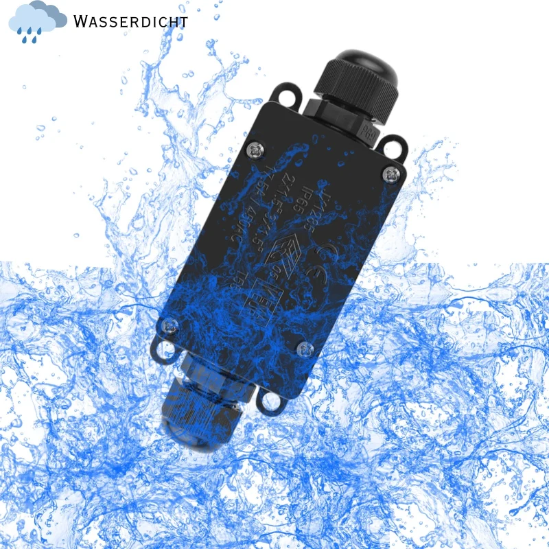Wasserdichte IP65 Abzweigdose 2-Wege Kabelverbinder ~3473