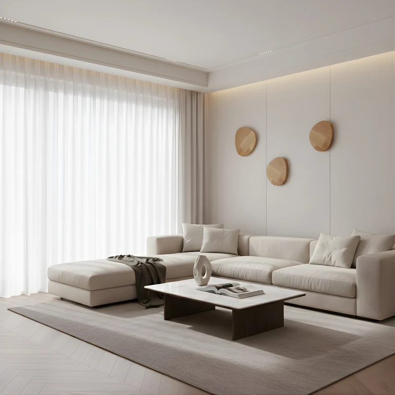 Elegante Wandleuchte aus Holz für Innenräume – Armonille