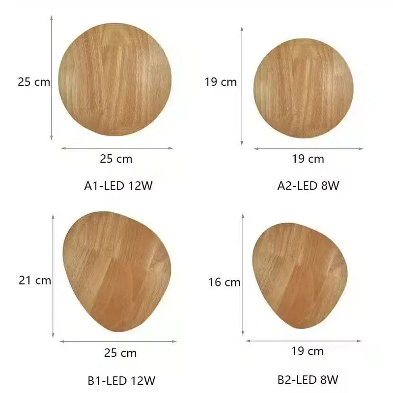 Elegante Wandleuchte aus Holz für Innenräume – Armonille