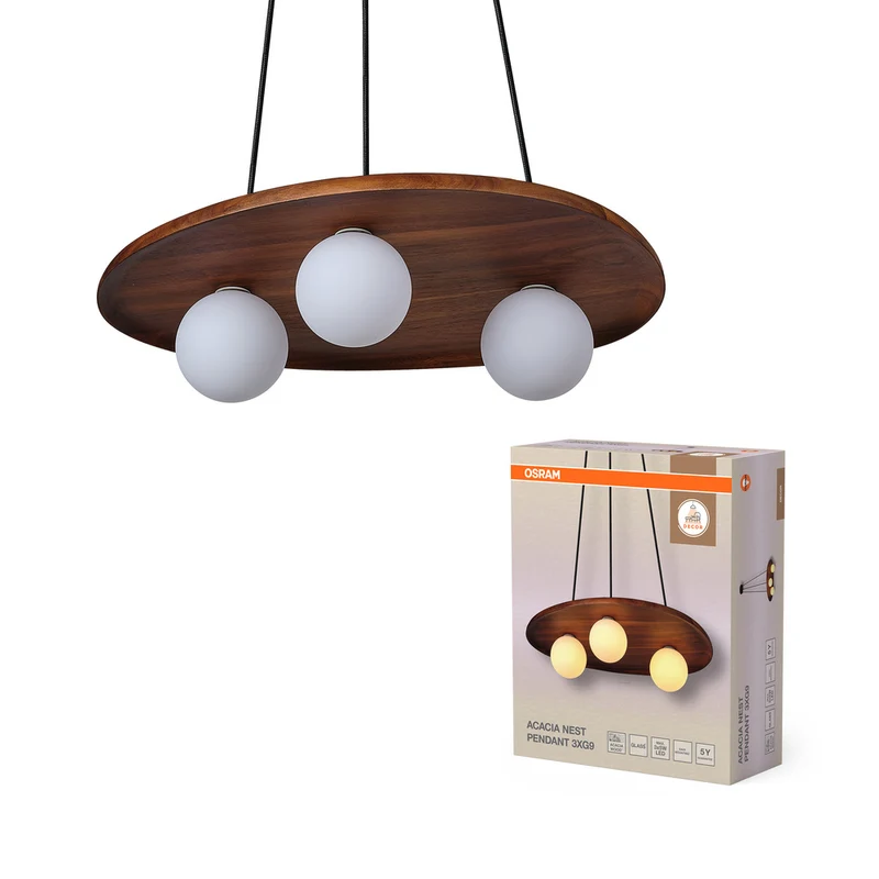 OSRAM DECOR Acacia Nest Pendelleuchte 1xG9 Braun
