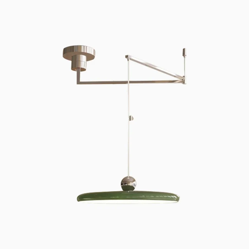 Pendant Light Adjustable Swing Arm UFO Dimmable, 5 Colors
