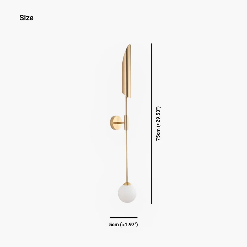 Wall Sconce Light Modern Decorative Gold Iron Arrow