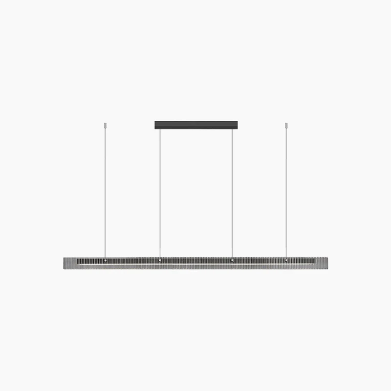 Pendant Light Minimalist Linear Glass LED Dimmable, Black