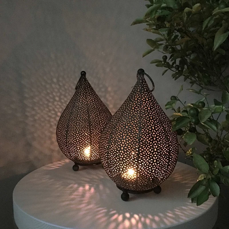 Orientalisches Windlicht in Tropfenform