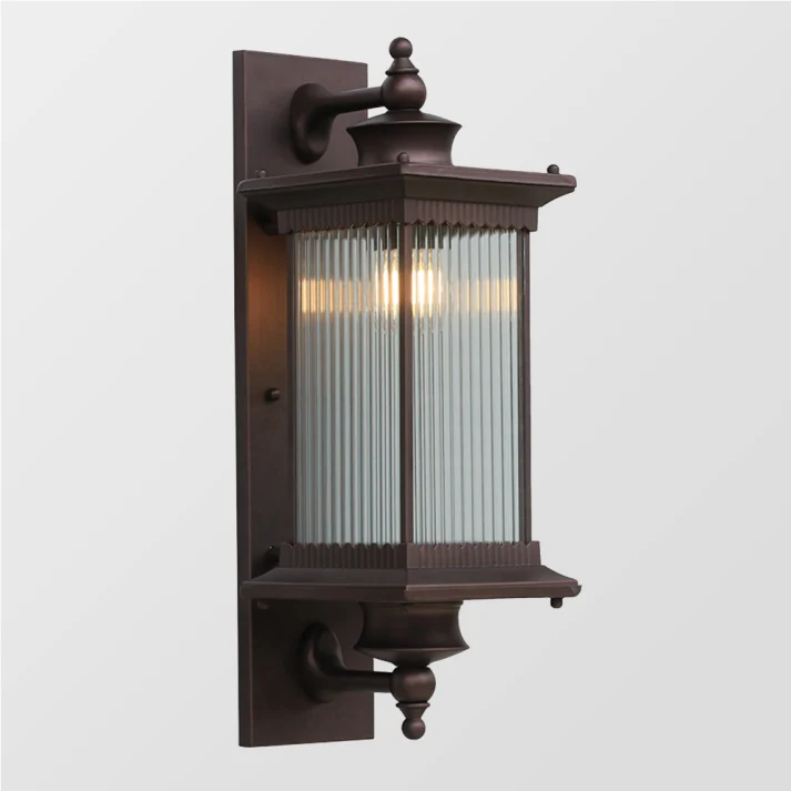 Retro Außenwandleuchte in Schwarz – Mirenoir