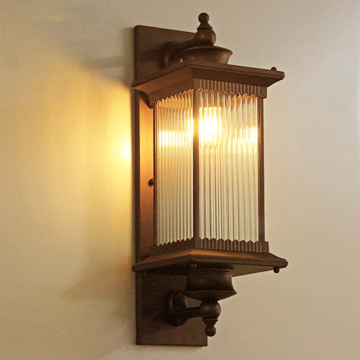 Retro Außenwandleuchte in Schwarz – Mirenoir