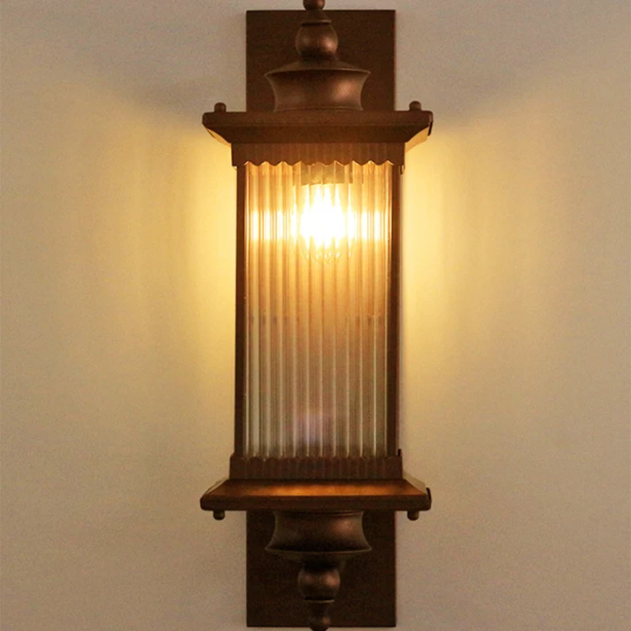 Retro Außenwandleuchte in Schwarz – Mirenoir