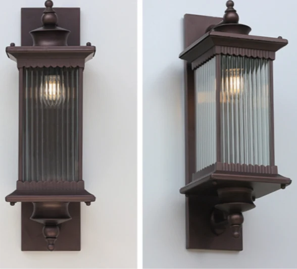 Retro Außenwandleuchte in Schwarz – Mirenoir