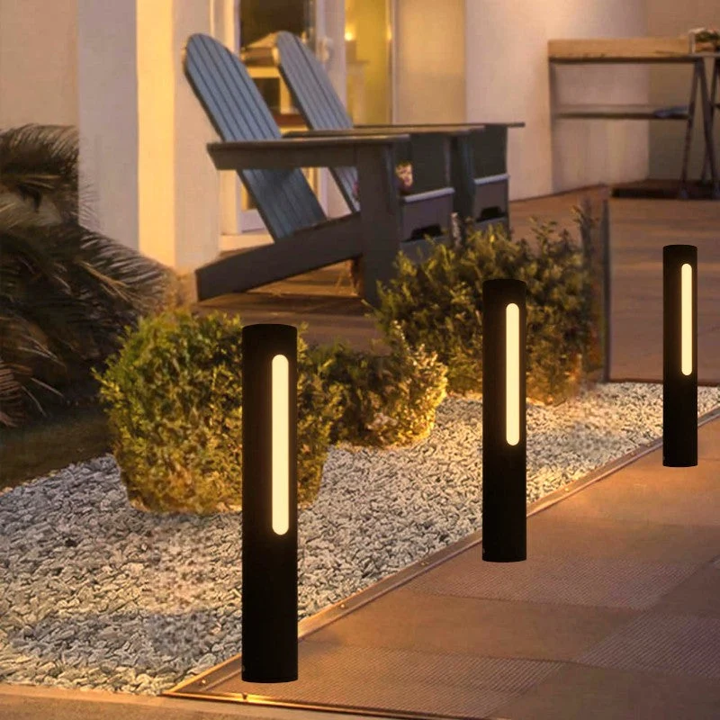 Außenwandleuchte aus Aluminium und mattem schwarzem Glas – Azuréos