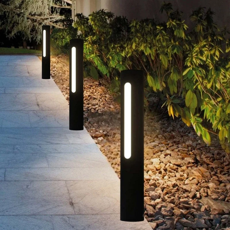 Außenwandleuchte aus Aluminium und mattem schwarzem Glas – Azuréos