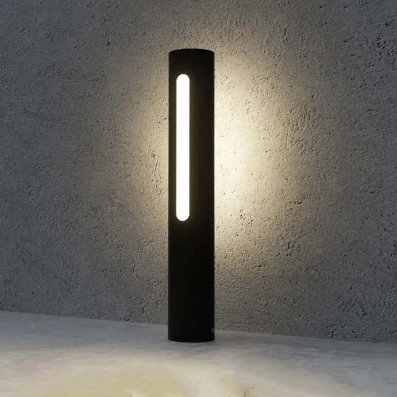 Außenwandleuchte aus Aluminium und mattem schwarzem Glas – Azuréos