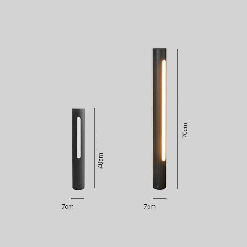 Außenwandleuchte aus Aluminium und mattem schwarzem Glas – Azuréos
