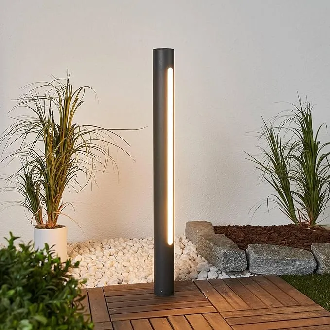 Außenwandleuchte aus Aluminium und mattem schwarzem Glas – Azuréos