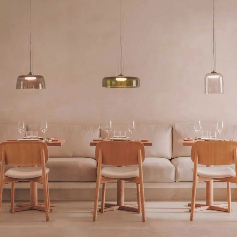Pendant Light Nordic Tiered Colorful Glass LED