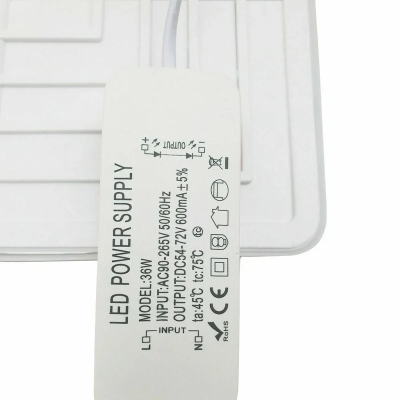 LED Ultraflaches Deckenpanel Einbau Rund & Quadratisch Kaltweiß ~3490