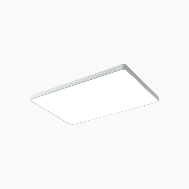 Flush Mount Ceiling Light Bright Dimmable LED Round/Square/Rectangle, White