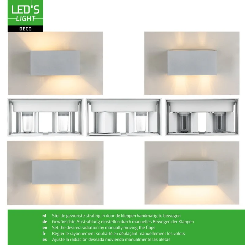LED Wandleuchte G9 IP65 Weiß - Lumo