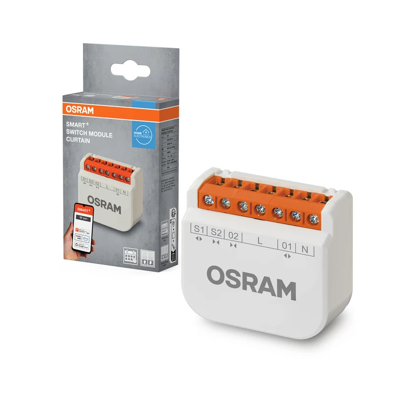 OSRAM Wifi SMART+ Schaltmodul / Schaltaktor für Rolladenmotoren Weiß