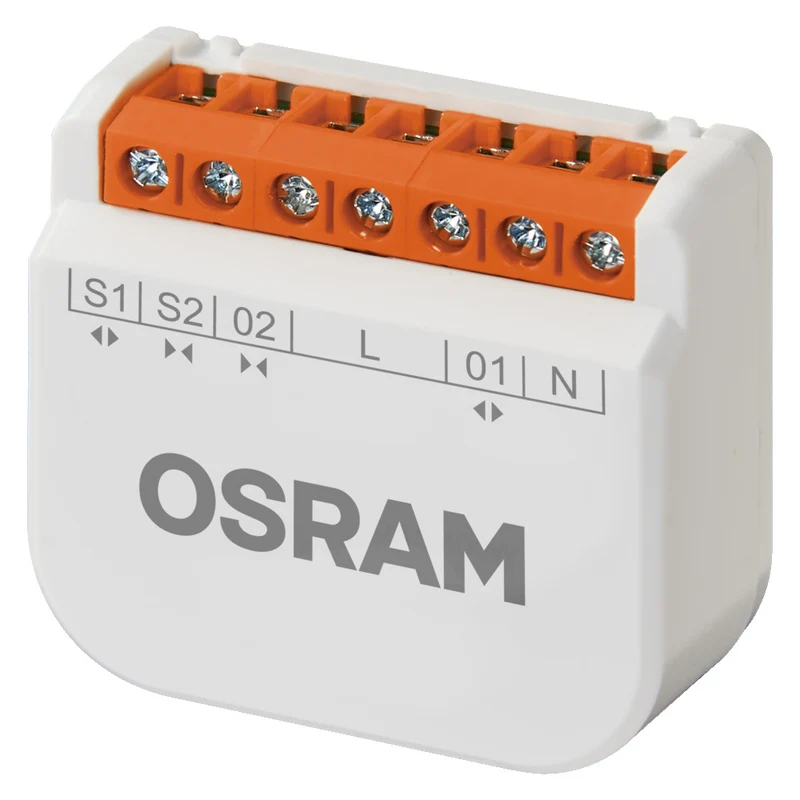 OSRAM Wifi SMART+ Schaltmodul / Schaltaktor für Rolladenmotoren Weiß
