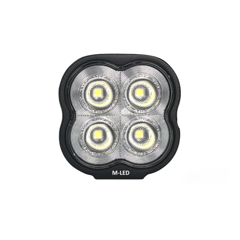 Quadratische LED-Arbeitsleuchte mit Edelstahlhalterung / 20 W