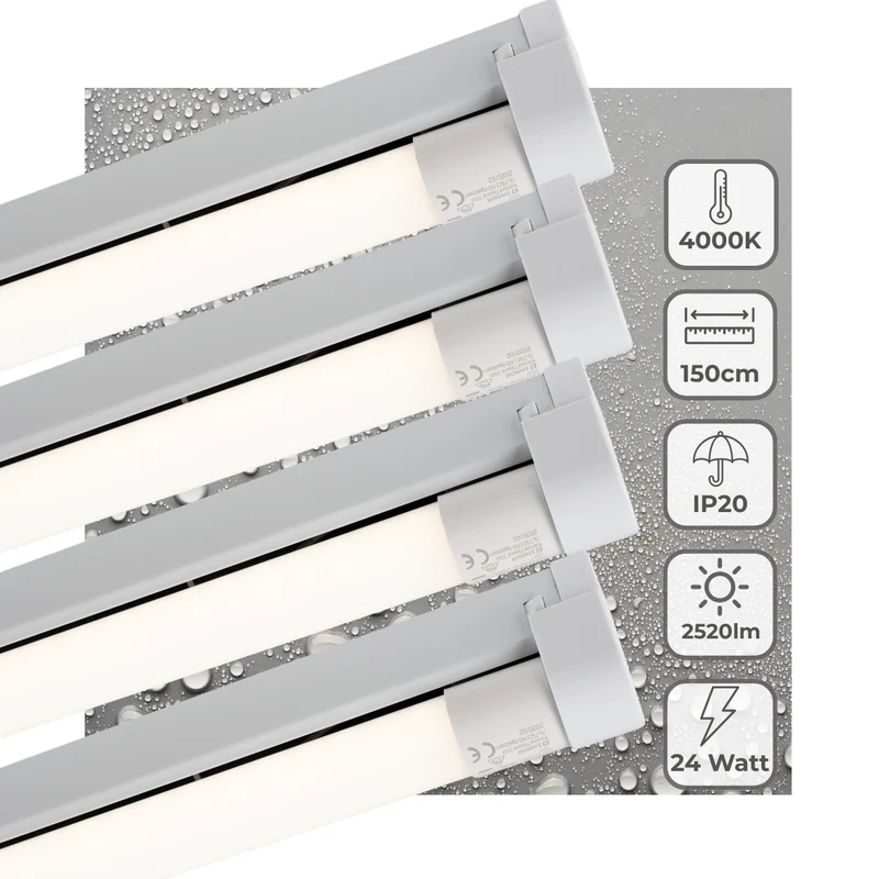 LED's Light LED-Lichtleiste 150 cm für den Innenbereich - Leuchte inklusive LED-TL-Röhre - 2520 lm